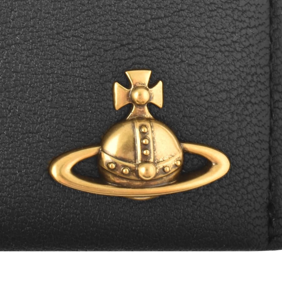 【VIVIENNE WESTWOOD】Slim Card Holder Black Slim Flap Card Holder in BLACK | Vivienne Westwood®